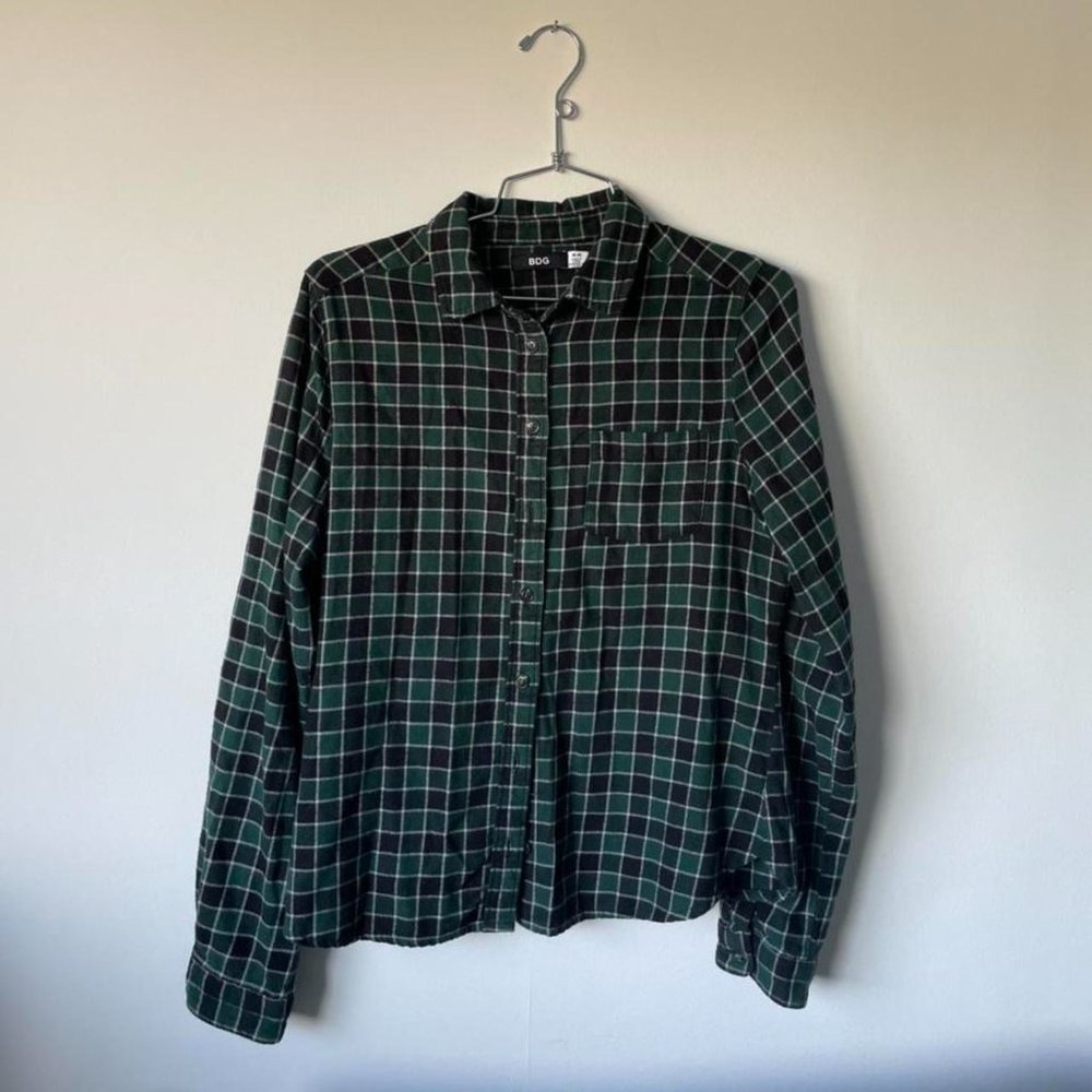 URBAN OUTFITTERS BDG Green/Black flannel